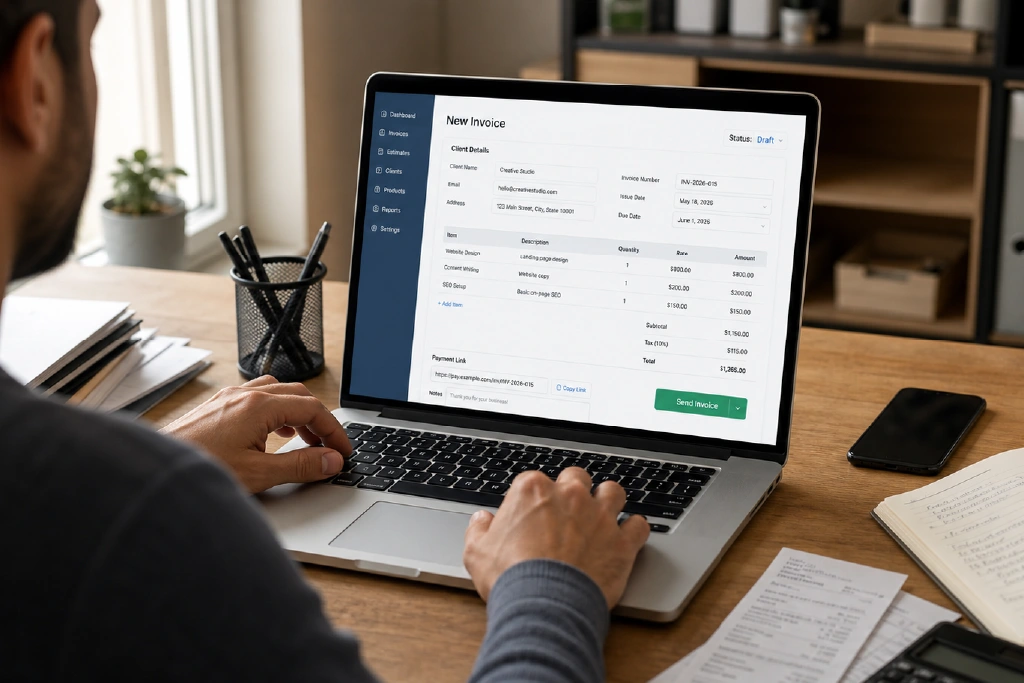 Creating a new invoice