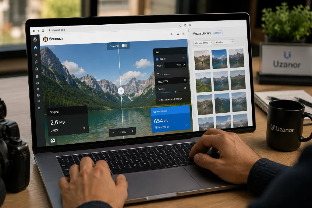 Compressing images online tool