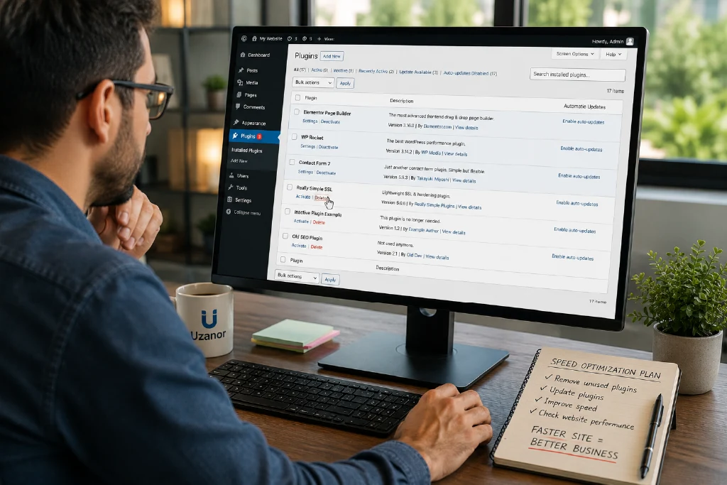 Deleting unused WordPress plugins