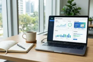Web hosting servers network conceptualization